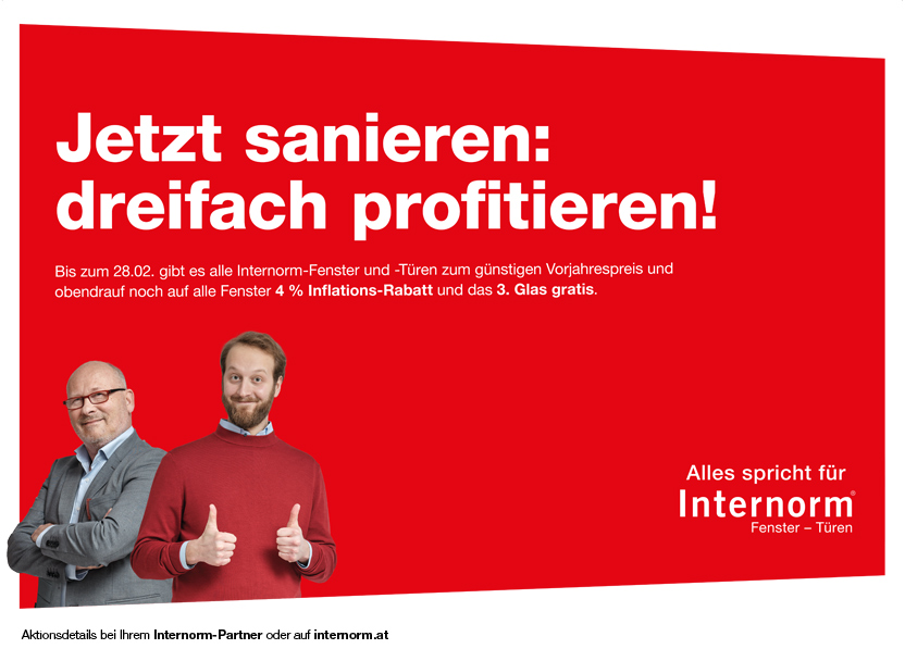 Jetzt sanieren & dreifach profitieren